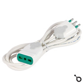 IOPLEE prolunghe e multiple 5 m 1 presa(e) AC Interno Bianco