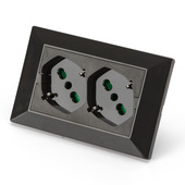 FANTON 42101 presa energia 2 x Type F + Type L Antracite, Grigio