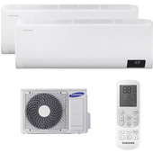 Samsung Dualsplit 9000+12000BTu Wind-Free Comfort Next AJ040TXJ2KGEU + AR09TXFCAWKNEU + AR12TXFCAWKNEU condizionatore fisso