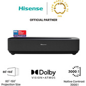 Hisense Laser TV PL2 Proiettore a raggio ultra corto 2700 ANSI lumen DLP UHD 4K (3840x2160) Compatibilità 3D Nero