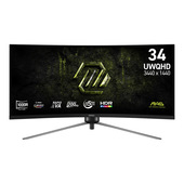 MSI MAG 345CQRF E20 Monitor PC 86,4 cm (34") 3440 x 1440 Pixel UltraWide Dual Quad HD Nero