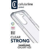 Cellularline Clear Strong - Galaxy A25 5G Custodia rigida con bordi in gomma