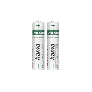 Hama 00223525 batteria per uso domestico Batteria ricaricabile Mini Stilo AAA Nichel-Metallo Idruro (NiMH)