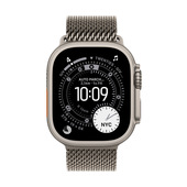 Apple Loop in maglia milanese in titanio naturale (49 mm) - Medium
