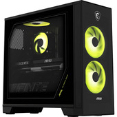MSI MAG Infinite S AI 2NVL5-013EU Intel Core Ultra 5 225F 16 GB DDR5-SDRAM 1 TB SSD NVIDIA GeForce RTX 5060 Windows 11 Home Desktop PC Nero