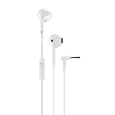 Cellularline VOICE CAPSULE Auricolari a capsula con microfono, tasto di risposta e connettore Jack 3.5mm