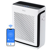 Levoit PURIFICATORE D'ARIA INTELLIGENTE Vital 100S per grandi ambienti, Monitoraggio della Qualità dell’Aria, Prefiltro Lavabile, Rimuove il 99,97% di Polvere, Polline, Peli di Animali e Odori
