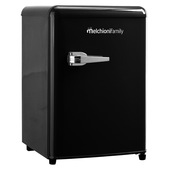 Melchioni Frigo Nero Vintage frigorifero Libera installazione 45 L Rosso