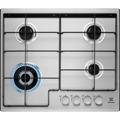 Electrolux EGS6434X piano cottura Acciaio inossidabile Da incasso 60 cm Gas 4 Fornello(i)
