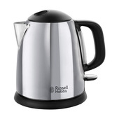Russell Hobbs Victory bollitore elettrico 1 L 2400 W Nero, Acciaio inox