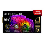 LG OLED evo AI 55'' Serie G6 OLED55G64LW, 4K, Hyper Radiant Color, Staffa a filo muro inclusa, G-Sync, SMART TV 2026
