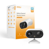 Imou Cell GO Full Color 2K (3MP) Telecamera Wi-Fi Esterno/Interno Batteria Senza Fili, ilevamento PIR/Umano, Visione Notturna a Colori, Audio Bidirezionale con Voce Personalizzata, IP65