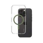 PanzerGlass CARE by ® Flagship Cover Trasparente Urban Combat con MagSafe Verde iPhone 16 Pro