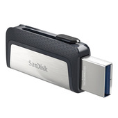 SanDisk 173338 unità flash USB 64 GB USB Type-A / USB Type-C Nero, Argento