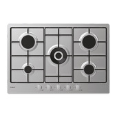 Candy Idea CHW74WX Acciaio inox Da incasso 75 cm Gas 5 Fornello(i)