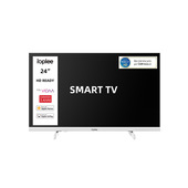 IOPLEE SMART TV Bianco 24" HD, Sistema operativo VIDAA, Triplo tuner DVBT2/C/S2, Certificato TivuSAT, Dolby Audio, Parental Control