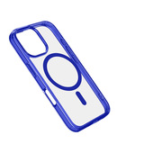 Cellularline Iconic Mag - iPhone 16 Pro Custodia trasparente con bordi colorati compatibile con ecosistema Magsafe