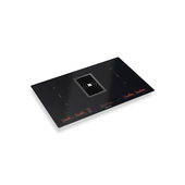 FABER S.p.A. Galileo BK Glass NG A830 Nero Da incasso 83 cm Piano cottura a induzione 4 Fornello(i) Cappa da incasso