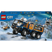 LEGO City 60471 Grande Camion Artico con Laboratorio, Veicolo Giocattolo da con Motoslitta e 5 Minifigure, Idea Regalo 8+