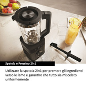 Haier I-Master Series 5 Frullatore I-Master Serie 5 Obsidian grey, 6 lame in acciaio inox, Caraffa in vetro da 2 L, 3 programmi preimpostati, Personal Jug incluso
