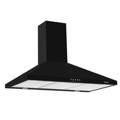 Glem Gas GHP945BK cappa aspirante Cappa aspirante a parete Nero 498 m³/h