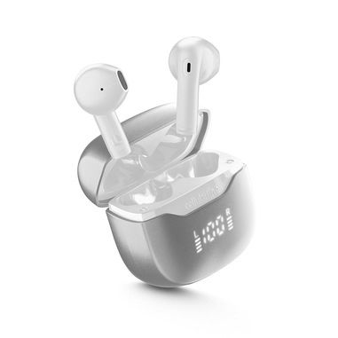 Cellularline Core Pro Auricolari Bluetooth con custodia di ricarica, display LED e funzione ENC