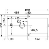Franke MRG 611-L Lavello ad incasso Rettangolare Fragranito