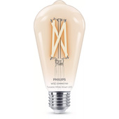 Philips LED Lampadina Smart Filament Dimmerabile Luce Bianca da Calda a Fredda Attacco E27 60W Edison