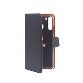 Celly Wally custodia per cellulare 16,5 cm (6.5") Custodia a libro Nero, Marrone