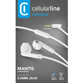 Cellularline MANTIS Auricolari stereo a capsula con microfono e tasto di risposta