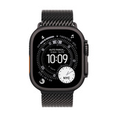 Apple Loop in maglia milanese in titanio nero (49 mm) - Small