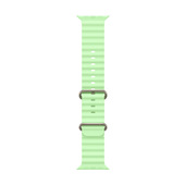 Apple Cinturino Ocean verde neon (49 mm) - Titanio naturale