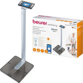 Beurer BF 1000 Super Precision Bilancia Diagnostica Professionale con Misurazione Incrociata, Connessione Bluetooth e con Portata fino a 200 Kg, Metallo, Nero