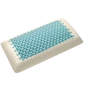 Joia Home 8055776235424 cuscino da letto Rettangolare 43 x 73 cm Viscoelastico Blu, Bianco