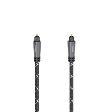 Hama Cavo fibra ottica TOSLINK ODT, 1,5 metri, connettori dorati, TPE, spine metallo