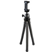 Hama Mini Treppiedi con gambe a snodo per Smartphone, Gopro e fotocamera, 27 cm, nero