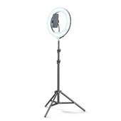 Tech Pop Selfie Ring Pro - Universale Anello led con treppiede da 1.60m per riprese video e selfie