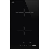 Smeg Universal SE232TD1 piano cottura Nero Da incasso 30 cm Ceramica 2 Fornello(i)
