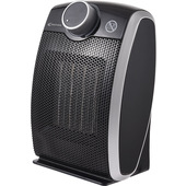Electroline CFHE206N stufetta elettrica Interno Nero, Argento 1800 W Riscaldatore ambiente elettrico con ventilatore