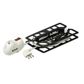 bticino 3633DB prolunghe e multiple 3 m 3 presa(e) AC Nero, Bianco