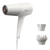 Philips Serie 5000 Asciugacapelli con teconologia termoprotettiva bianco con metalizzato BHD501/20