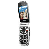 Brondi Amico Comfort 7,11 cm (2.8") Nero, Argento Telefono per anziani