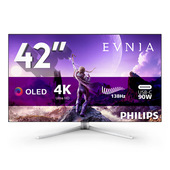 Philips 42M2N8900/00 Monitor PC 105,5 cm (41.5") 3840 x 2160 Pixel 4K Ultra HD OLED Bianco
