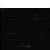Smeg Universal SE464TD piano cottura Nero Da incasso 60 cm Ceramica 4 Fornello(i)
