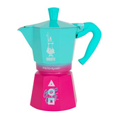 Bialetti 0005393 caffettiera manuale Moka Verde, Rosa, Bianco