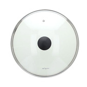 Tognana Porcellane V9558W70NBO coperchio per pentola Rotondo Nero, Trasparente