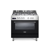 De’Longhi PRO 96 MA ED cucina Elettrico Gas Nero, Acciaio inox