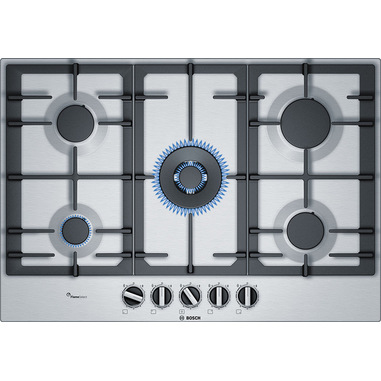 Bosch Serie 6 PCQ7A5B90 Incasso Gas Acciaio inossidabile piano cottura