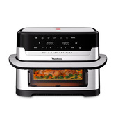Moulinex Dual Easy Fry Flex, Friggitrice ad Aria Flex, Divisore FlexCook, Fino a 9 L, EZ922DF0