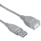 Hama Cavo prolunga USB A 2.0/USB A 2.0 F, 3 metri, grigio, 1 stella